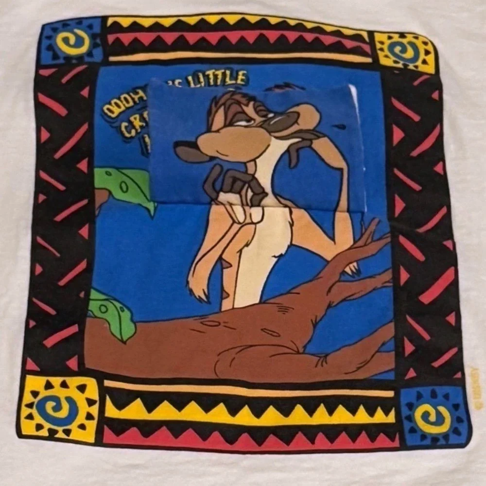 Vintage 1994 Disney Lion King Lift Flap Timon 2pc Kids Set Collectors Rare AOP